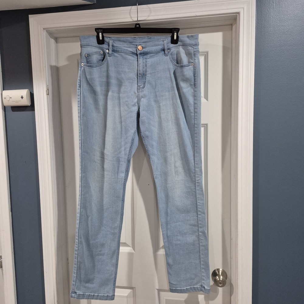 Mugsy Jeans Mens 40x34 Grands Stretch Denim Light Wash Summer Breathable